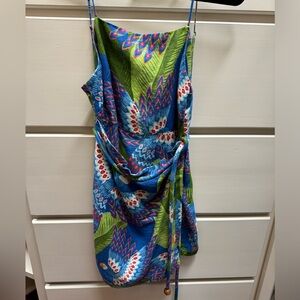 Farm rio macaw print wrap dress
